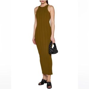 NEW Toteme Olive Green Seamless Maxi Dress